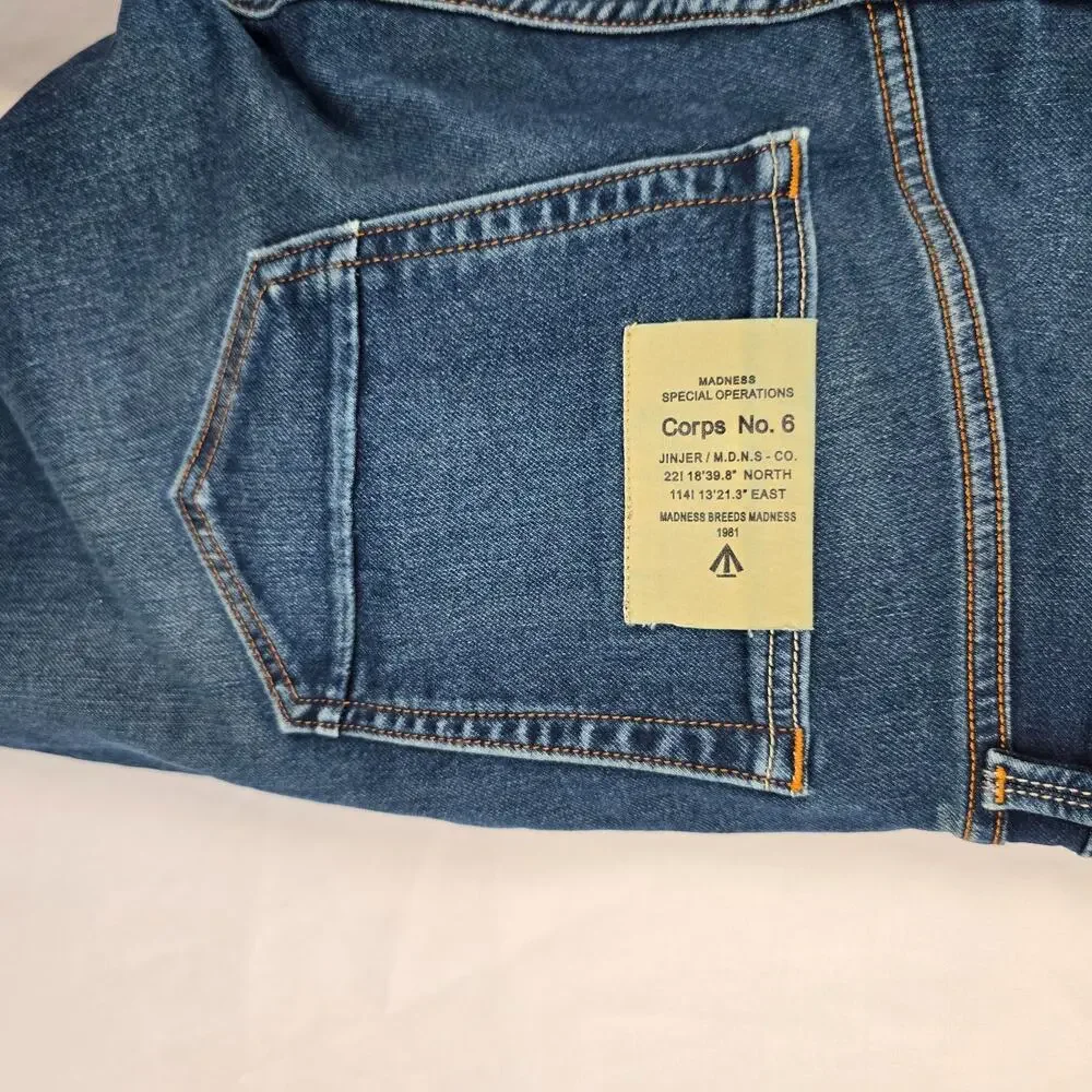 JinJer Jean Co. Madness Special Operations 36 x 27 Corps No. 6 Blue Medium Wash